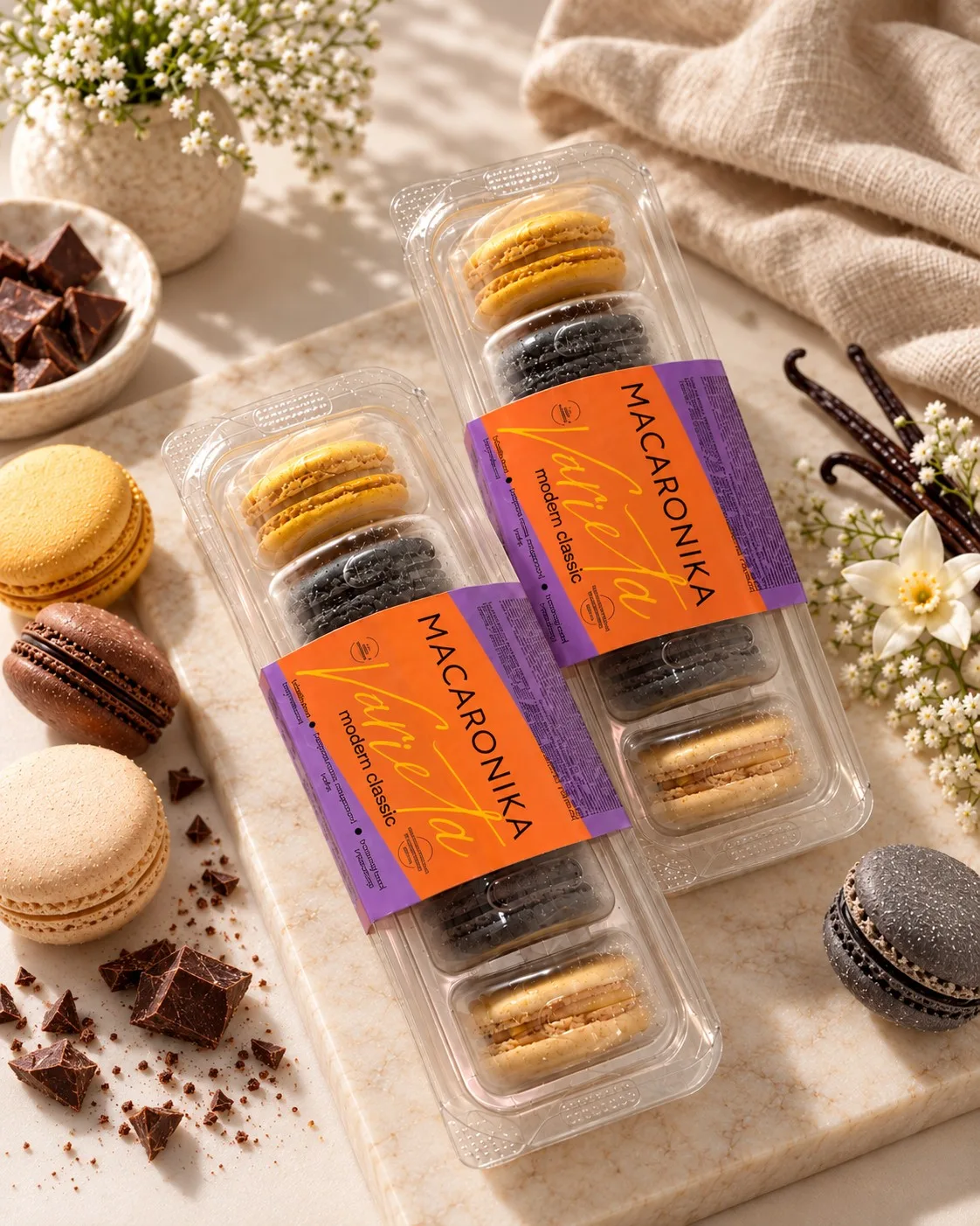 Пирожные Macrons