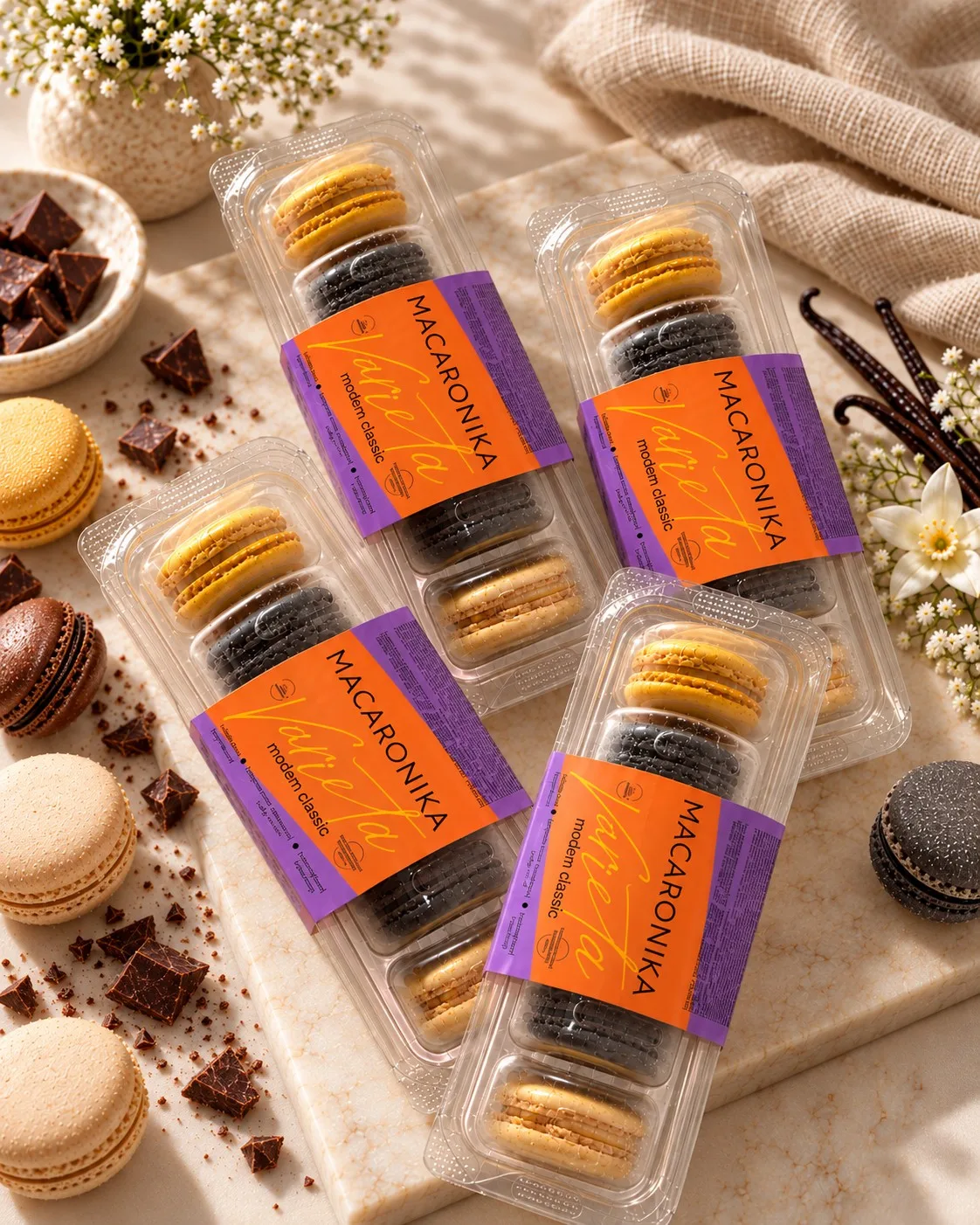 Пирожные Macrons